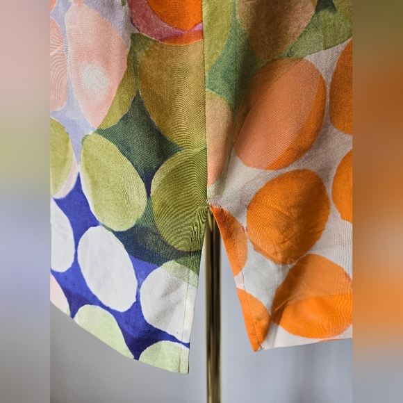 TIGER OF SWEDEN 100% Silk Circle Pattern Blouse. Size 36/ Small - Picture 7 of 16